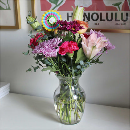 Light of My Life Bouquet & Happy Birthday Topper –  Flower Shop Of Farmingdale, Farmingdale NY