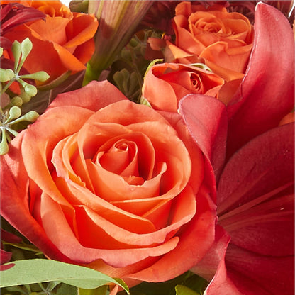 Crimson Leaves Bouquet –  Flower Shop Of Farmingdale, Farmingdale NY