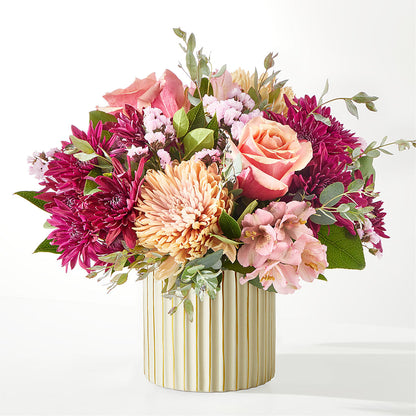 Berry Cobbler Bouquet with Ivory Vase –  Flower Shop Of Farmingdale, Farmingdale NY
