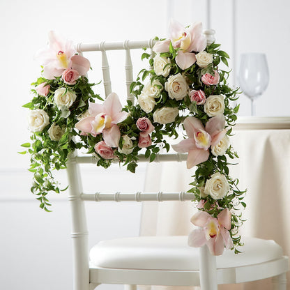 Orchid Rose Chair Décor –  Flower Shop Of Farmingdale, Farmingdale NY